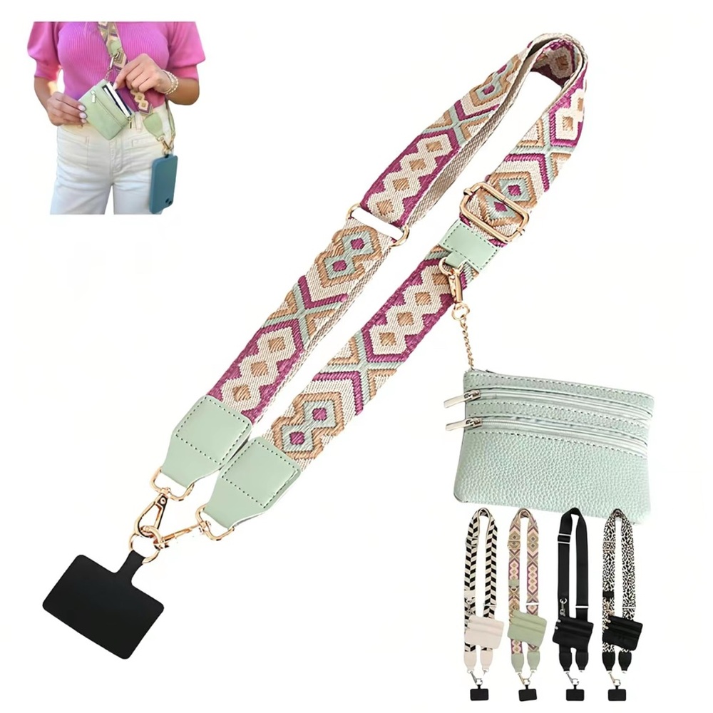 Geometric Patterned Crossbody Bag